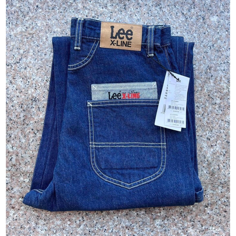 Lee X-line กางเกงขากระบอกใหญ่ ยืดนิดๆ เป้าซิป ของแท้จากช็อป 100 %