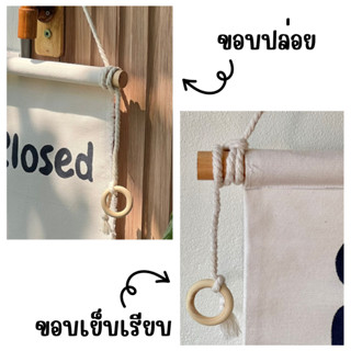 ธงผ้า ป้ายแขวนผ้า 🚻🌲หน้าร้าน open ตกแต่งร้าน ป้ายห้องน้ำแขวนน่ารัก ตกแต่งร้านกาแฟ อุปกรณ์ตกแต่ง ป้ายบอกทาง ป้ายแฮนเมด