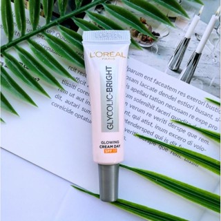 Loreal Paris Glycolic Bright Glowing Cream Day SPF17 7.5ml ลอรีอัล ไกลโคลิค-ไบรท์ โกลว์อิ้ง ครีม เดย์ SPF17 7.5 มล.