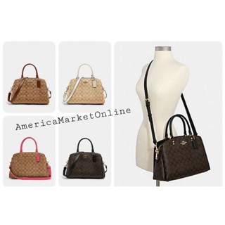 กระเป๋า COACH/ LILLIE CARRYALL IN SIGNATURE CANVAS (COACH 91495)