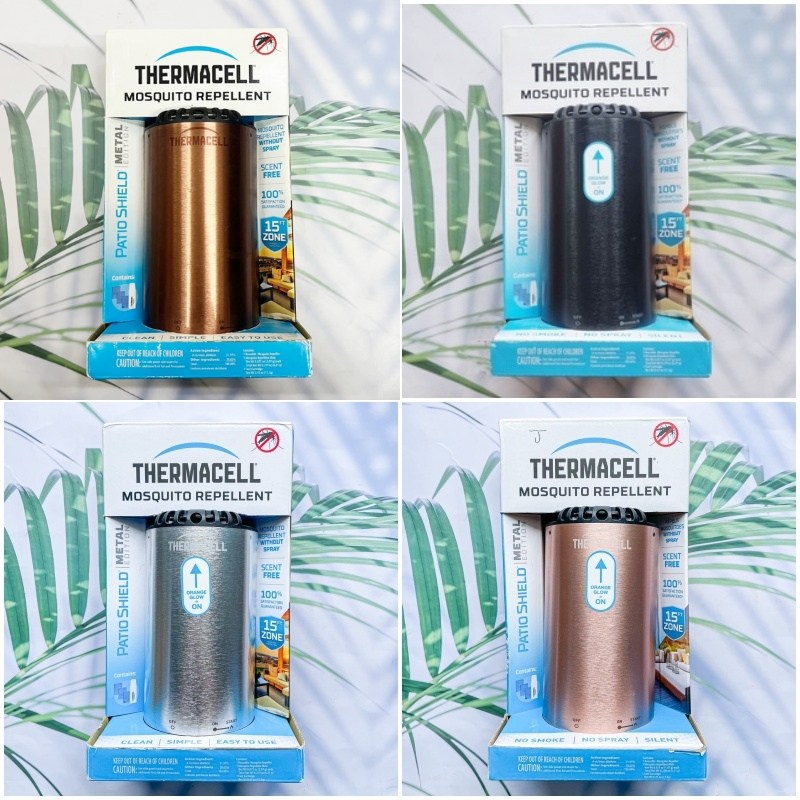 (THERMACELL®) PATIO SHIELD Metal Edition Mosquito Repellent 15ft Zone เทอมาเซล เครื่องไล่ยุง