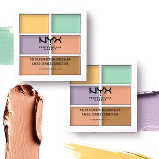 ของแท้ Nyx 3CP คอนทัวร์พาเลท คอนซีลเลอร์ 6 รอยขีดข่วนที่แตกต่างกัน ให้ความชุ่มชื้น ไม่ติดผิว❧