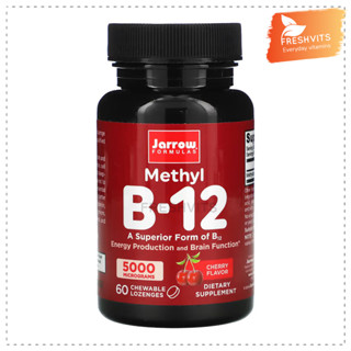 Jarrow Formulas,Methyl B-12, Cherry Flavor, 5,000 mcg, 60 Chewable Lozenges