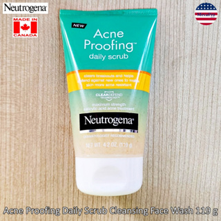 Neutrogena® Acne Proofing Daily Scrub Cleansing Face Wash 119 g นูโทรจีนา สครับขัดผิวและทำความสะอาดผิวหน้า