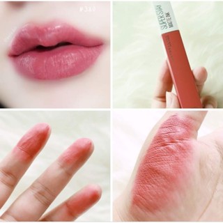 Maybelline ลิปแมทท์คอลใหม่ สีชมพูตุ่น ละมุนหวานใส น่ารักมาก เนื้อแมทท์ติดทน สีชัด ไม่ตกร่อง ซื้อตุ่นเลยสีนี้ เพราะสวยมาก