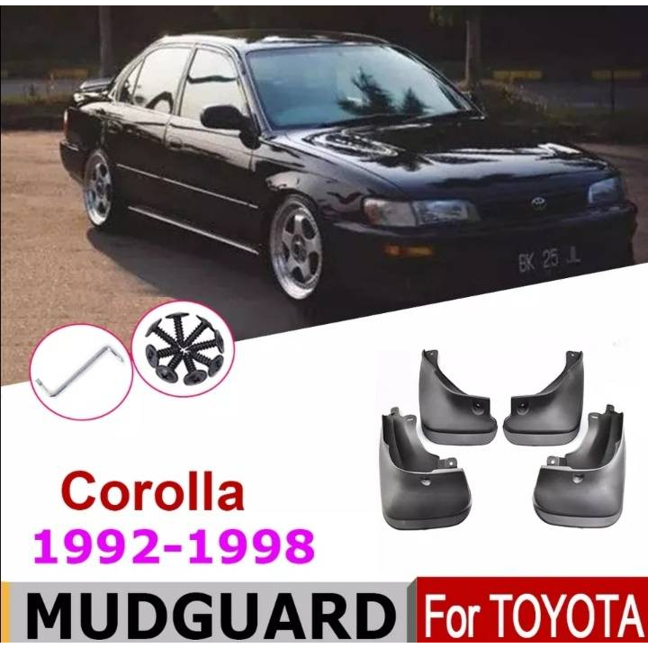 บังโคลน Toyota corolla 1992-1998 สามห่วง AE100 AE101 ชุด4ชิ้นพร้อมน็อต