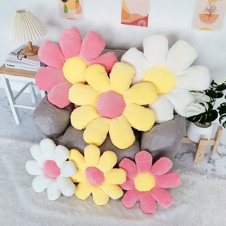 เบาะรองนั่ง 🌼🌼 เบาะรองนั่งลายดอกไม้ เบาะรองนั่งสุดคิ้วท์ ขนาด 40 และ 55CM สีสันสดใส นุ่มนิ่ม เบาสบาย | Smileylife Shop