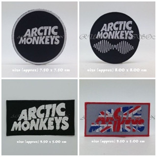 ตัวรีดติดเสื้อ Arctic Monkeys อาร์มรีด อาร์มปัก ตกแต่งเสื้อผ้า หมวก กระเป๋า แจ๊คเก็ตยีนส์ Hipster Embroidered Iron On Se