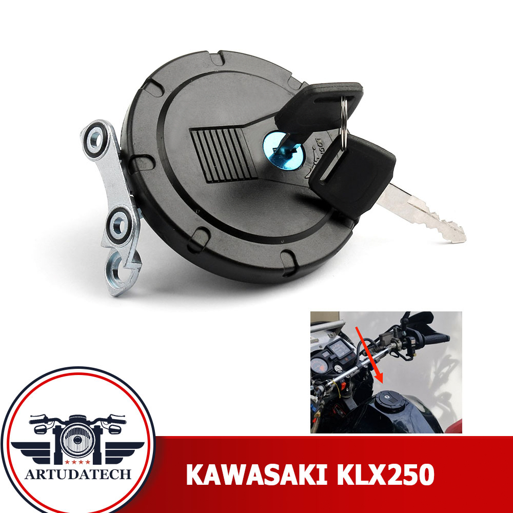 ฝาถังน้ำมัน Kawasaki KLX250 KSR110 klr650 klx125 d-tracker 250 125 ฝาถังน้ํามันแต่ง ฝาปิดถังน้ํามัน