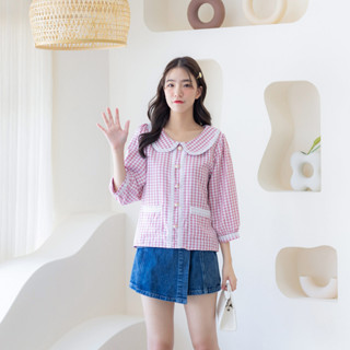 06-268 Dolly Kiss Pink Blouse - 4 ไซส์