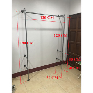 ราวตากผ้าติดผนังรุ่น Heavy weight ขนาดยาว 100 CM x สูง 190 CM,ขนาดยาว 120 CM x สูง 190 CM,ขนาดยาว 150 CM x สูง 190 CM