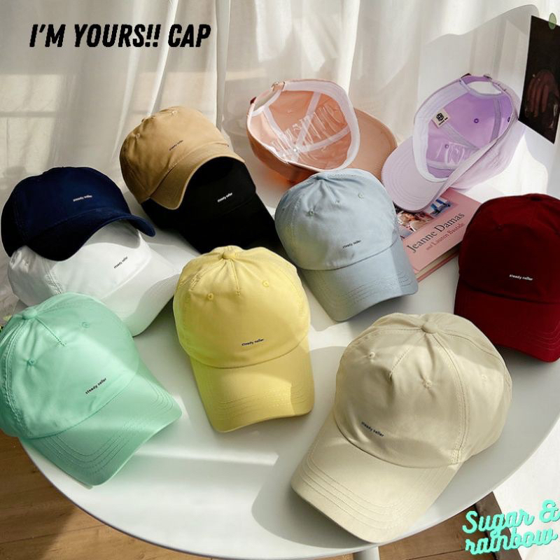 11สี I'm Yours หมวกแก๊ปสายเกา งานดือมากที่สุดคึ must have!! ปักสไตล์มินิมอล