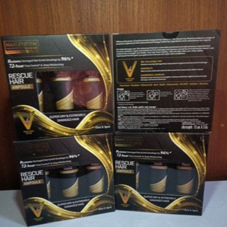 HAIR SYSTEM BY WATSONS แฮร์ ซิสเตม บาย วัตสัน เรสคิว แฮร์ แอมพูล 15มล. x 3หลอด.