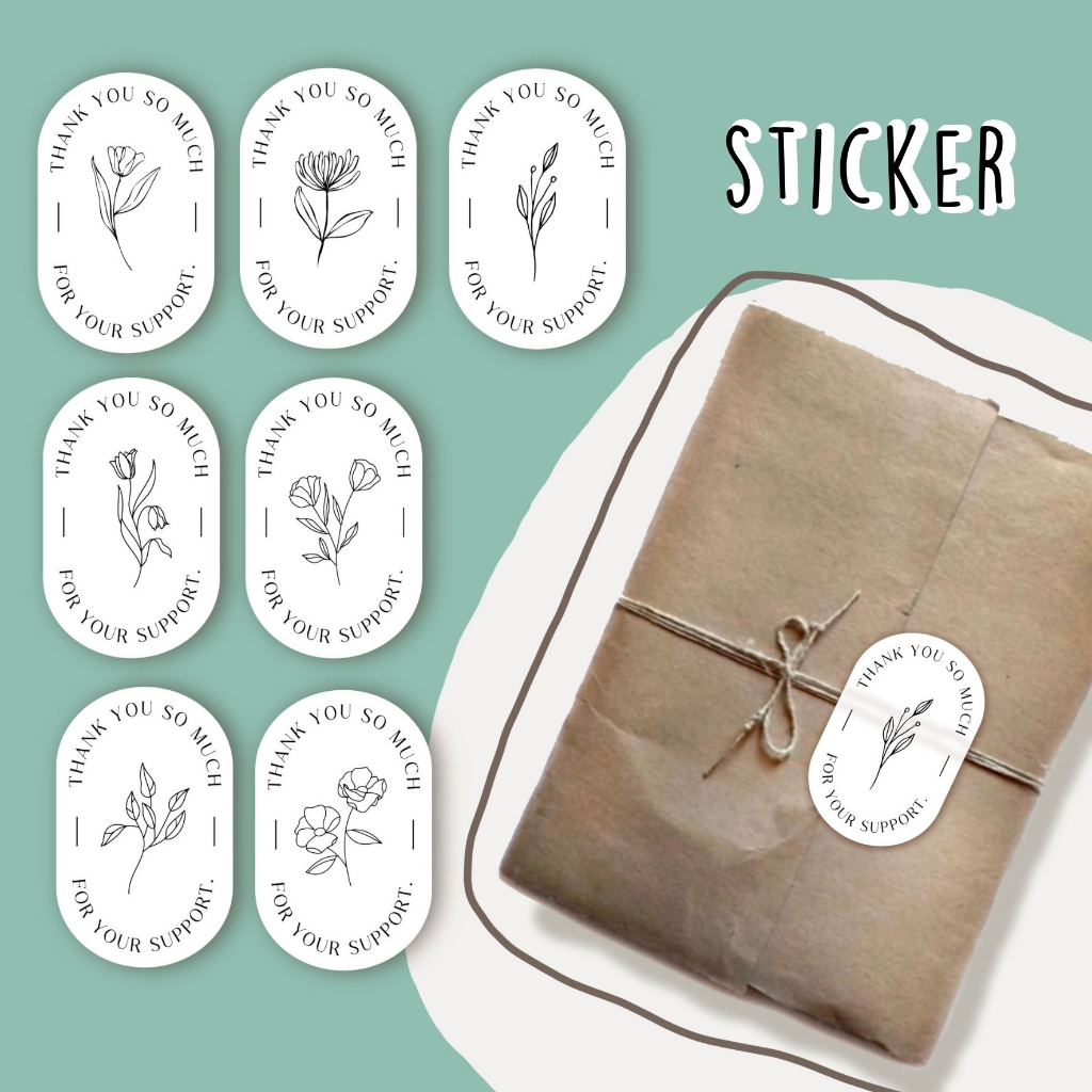 sticker thank you so much รหัส 06 >>6x4cm