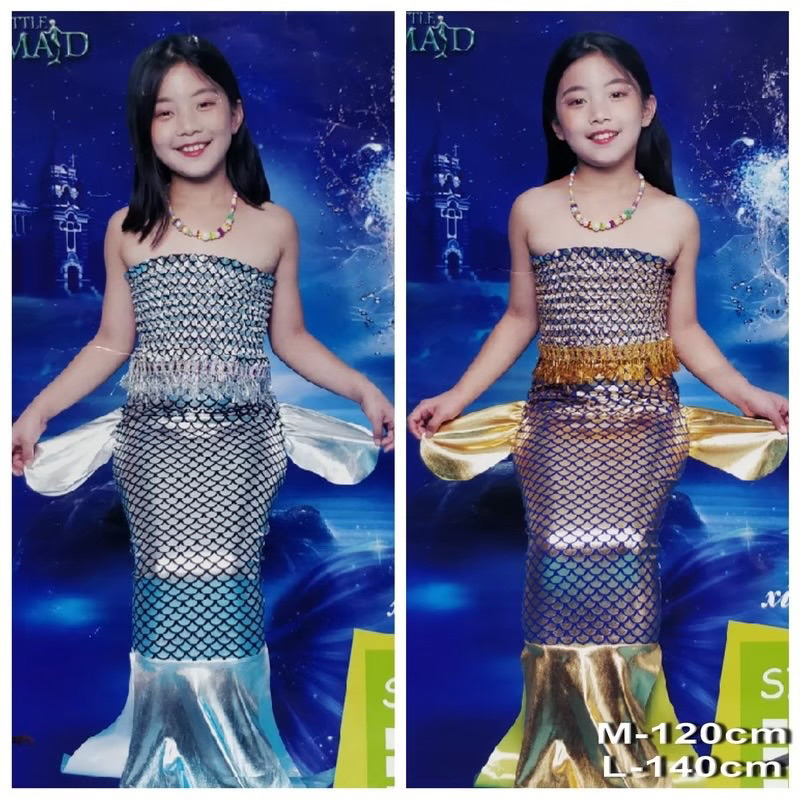 ชุดเมอร์เมดชุดนางเงือกเ ด็กแฟนซี