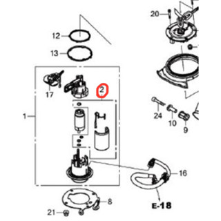 ชุดกรองน้ำมันเชื้อเพลิง HONDA CB150R แท้ศุนย์