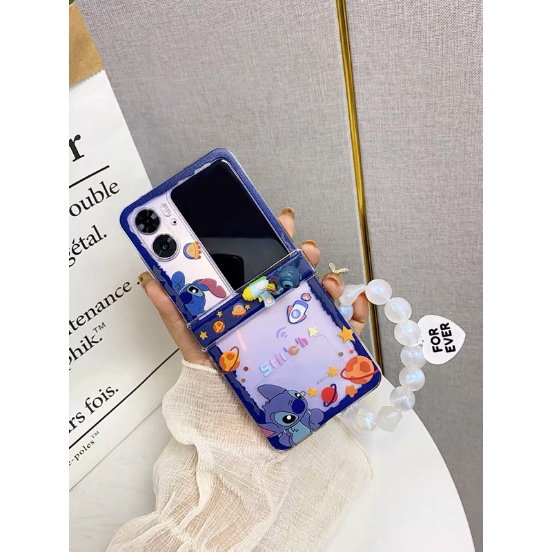 เคส Oppo Find N2 Flip เคสลายการ์ตูนน่ารัก มีติด 3D + สายคล้องมือน่ารักมาก