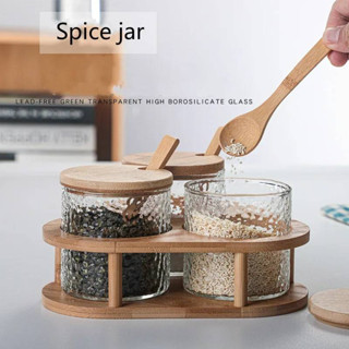 ที่ใส่เครื่องปรุง สไตล์ญี่ปุ่น Japanese Style Glass Seasoning Jar -มีพร้อมส่ง-