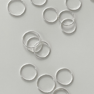 (ring)  : BUBBLE 1MM RING SILVER 925 /  แหวนเกลี้ยงเงินแท้ขนาด 1mm แหวนมินิมอล แหวนเงินแท้ ราคาต่อ1วง / YOUR WISHLIST