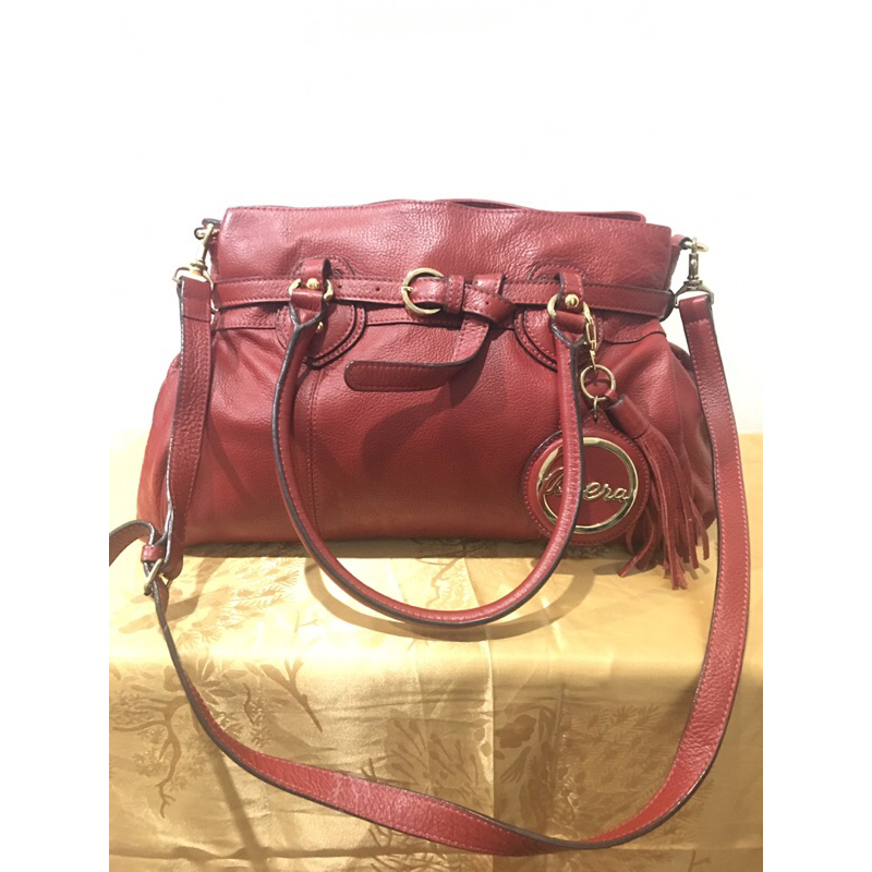 กระเป๋า BRERA ITALY ตอกโค้ด สีแดง สวยแจ่ม หนังแท้💯