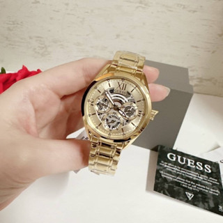 👑ผ่อน0%~แท้100%👑CMG นาฬิกาข้อมือ Guess Clear Cut Gold GW0253L2