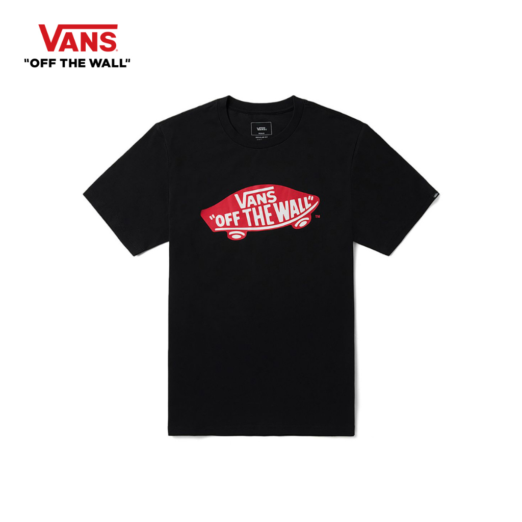 VANS AP M VANS OTW SS TEE-B - BLACK-RACING RED เสื้อยืดคอกลม ชาย หญิง — صورة 3