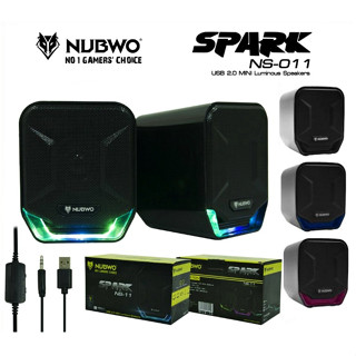 🔥Nubwo NS-11 Spark🔥 ลำโพงคอมพิวเตอร์ เสียงดี มีไฟ ของแท้100% (สินค้ามีพร้อมส่ง)