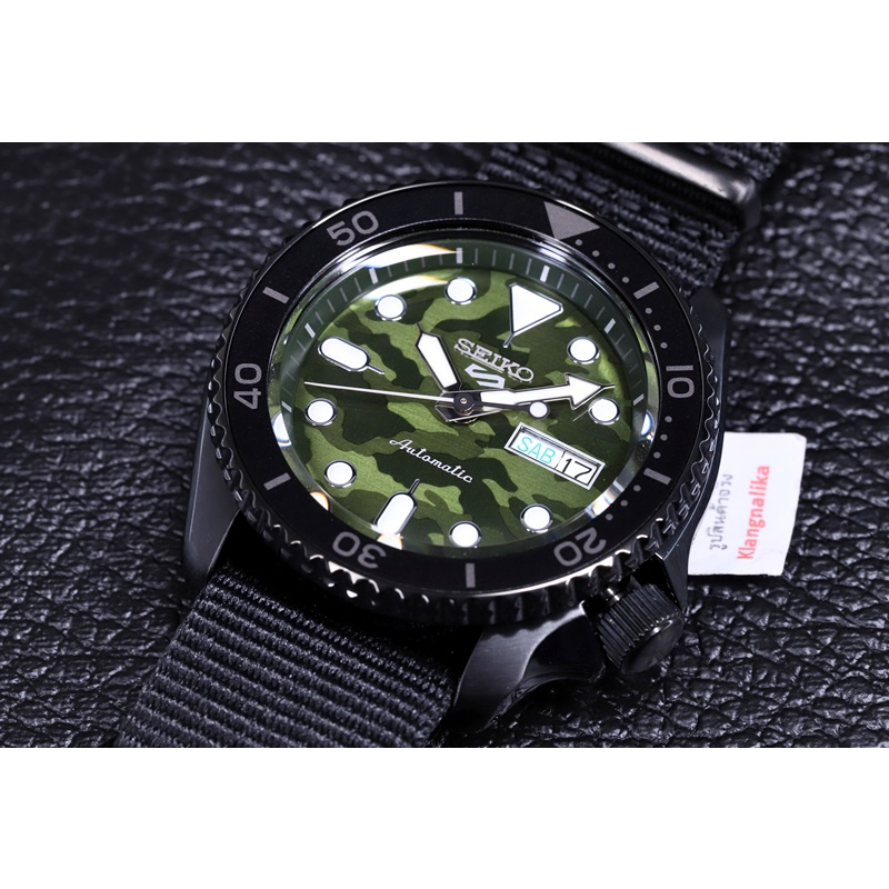 นาฬิกา NEW SEIKO 5 SPORTS Camouflage Street Style รุ่น SRPJ37K / SRPJ37K1