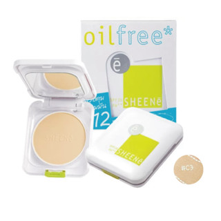 ซื้อ 1 แถม 1 แป้ง ชีเน่ ออยล์ฟรี  Sheene Oil Free Cake Powder SPF25/PA++ with Refill