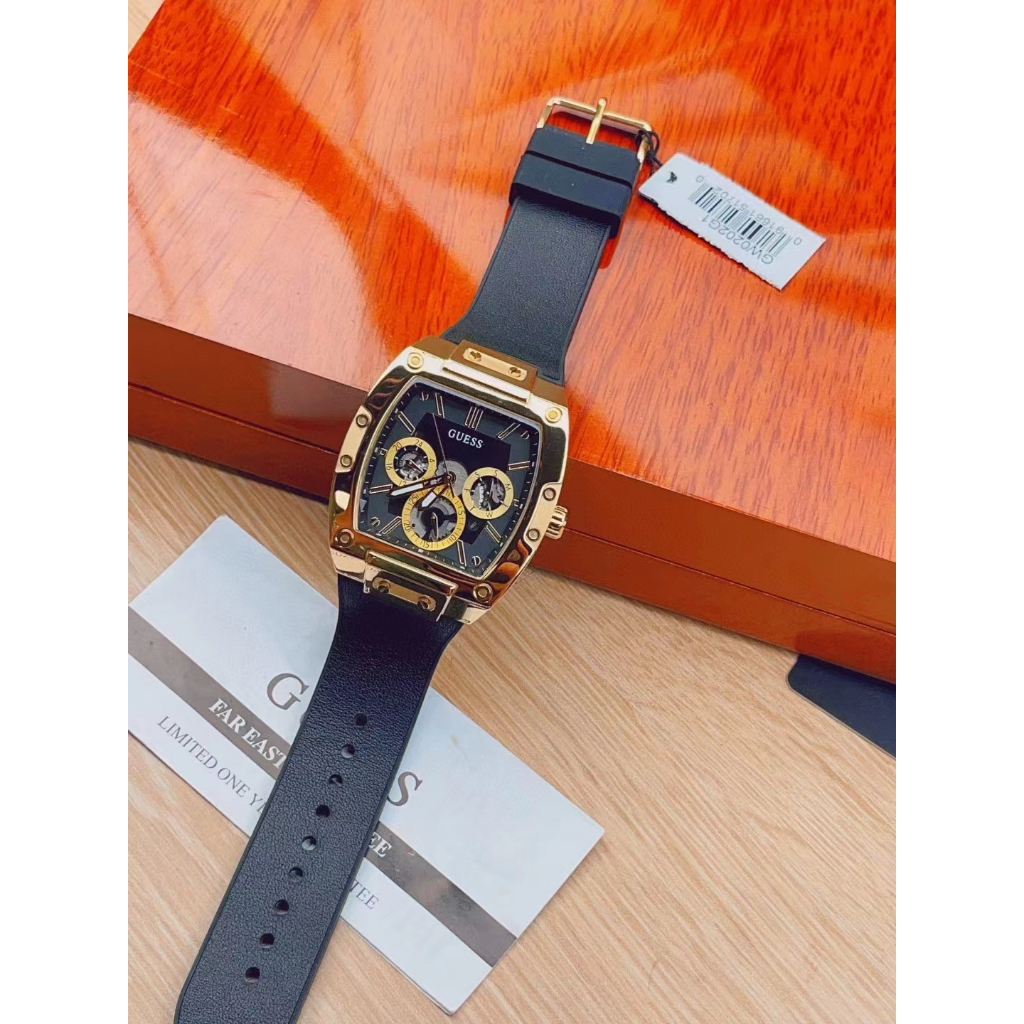 ของใหม่ Guess ของแท้100% นาฬิกาสําหรับผู้ชายในถังไวน์อเนกประสงค์ ความกว้าง：GW0202G1GW0202G2GW0202G3GW0202G4 สาวสวย-43MM