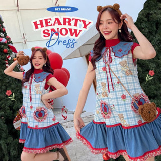 💎พร้อมส่ง💎BLT ❤️ hearty snow dress