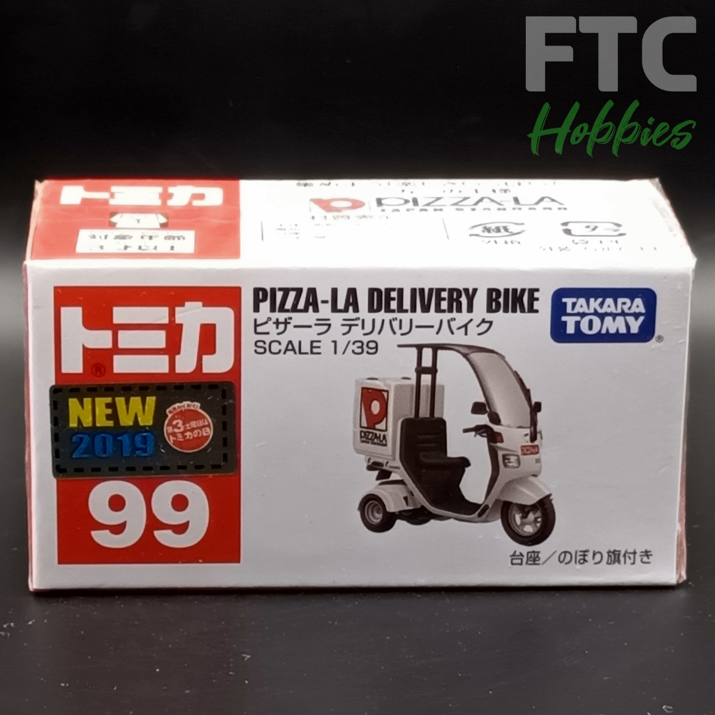 Tomica No.99 - Pizza-La Delivery Bike “1st Lot 2019”