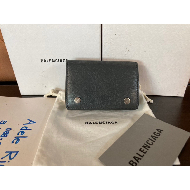 used balenciaga card holder wallet มือสองของแท้