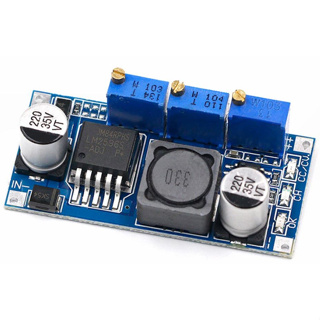 โมดูลลดแรงดันไฟฟ้า ปรับ CC CV Step-down DC-DC 7-35V ไปเป็น 1.25-30V 3A LM2596 LED Driver Step-down Adjustable CC/CV