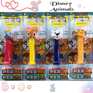 ลูกอมรสผลไม้ PEZ (เพซ) พร้อมแท่งการ์ตูน ลาย Disney Animals พร้อมส่ง