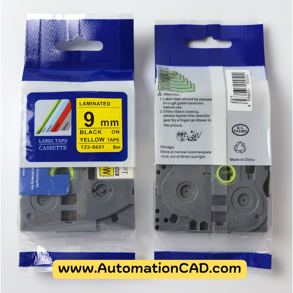 มีใบกำกับภาษีได้ เทปพิมพ์อักษร TZE-221 TZE-231 เทปพิมพ์อักษรเทียบเท่าของ BROTHER 12มม. TZE-631