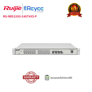 SWITCH (สวิตซ์) Reyee รุ่น RG-NBS3200-24GT4XS-P (24-Port) L2 Cloud Managed POE 10G Switch