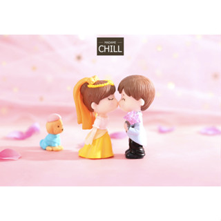 [MC278] ตุ๊กตุ่นจิ๋ว คู่รัก แต่งงาน กับ พุดเดิ้ล 🧑🏻‍❤️‍🧑🏼 (1 คู่ ราคา 40 บาท)