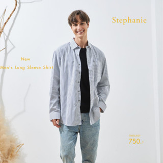 GSP Stephanie เสื้อมีปก แขนยาว เสื้อเชิ้ต(ชาย) (OMSL5GY)