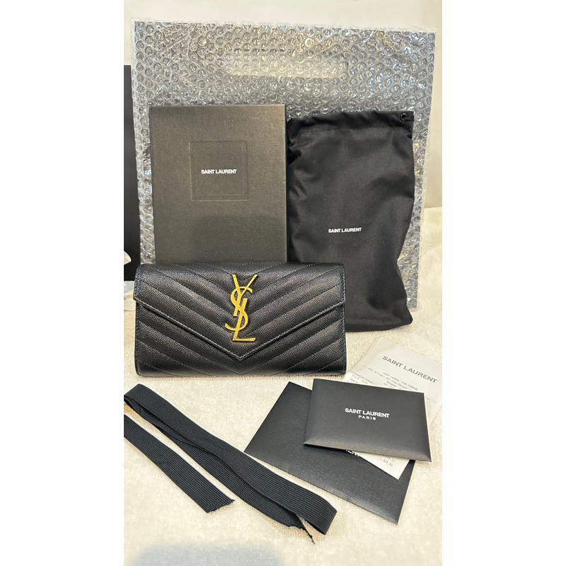 YSL Long wallet ปี22(1/10/22)กระเป๋าสตางค์ใบยาว