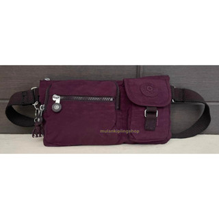 ส่งฟรีEMS Kipling Presto - Dark Plum กระเป๋าคาดเอว หรือ คาดอกได้