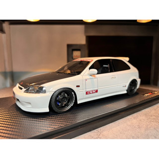 Ignition Model [IG2674] 1:18 Honda CIVIC (EK9) Type R White