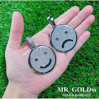 MR GOLD EMOJI 2 SIDES SMILE SAD CZ