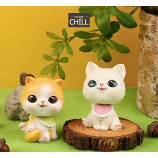 [MC762] ตุ๊กตุ่นตกแต่งบ้าน แมว หัวด๊อกแด๊ก 😺 (1 ตัว ราคา 119 บาท)