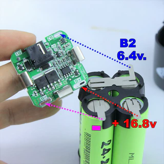 BMS 16.8V สำหรับแบตเครื่องมือไร้สาย 16V แผงวงจรป้องกันแบตเตอรี่ Li-ion ใช้กับสว่านไร้สาย By Zerobattery (ซีโร่แบตเตอรี่)