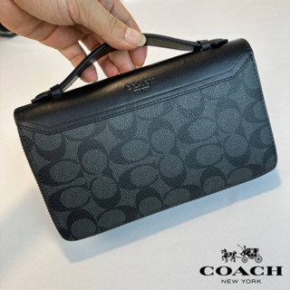 Coach Double Zip Travel Bag In Signature( COACH F93240 )