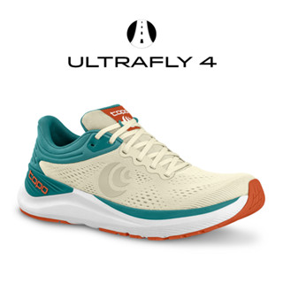 TOPO Ultrafly 4 TOPO Mens Road - Sand/Ocean รองเท้าวิ่งผู้ชาย (M056-ครีม/เขียว)