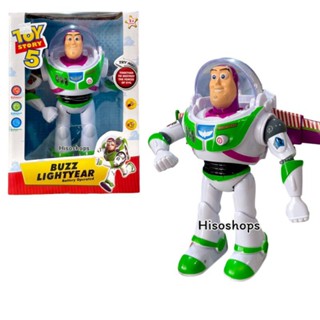 BUZZ LIGHTYEAR TOY STORY 5 หุ่นบัสไลท์เยียร์ มีปีก โมเดลทอยสตอรี่เดินได้ใส่ถ่าน มีเสียงมีไฟ ตัวใหญ่