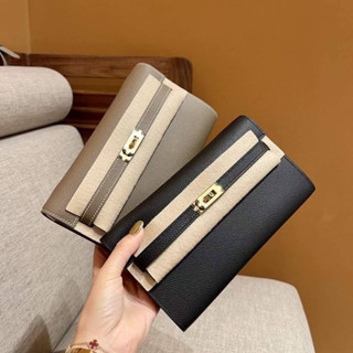 HERMES  KELLY  WALLET TO GO NOIR GHW EPSOM LEATHER STAPM  “ Z “  🎀 เป็นอีกรุ่นหนึ่งที่ขาดไม่ได้เลยของ