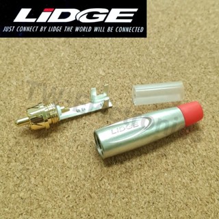 หัวRCAตัวผู้ LIDGE YM-250CT,ปลั๊กRCAลิดจ์,หัวAV Lidge,RCA Male